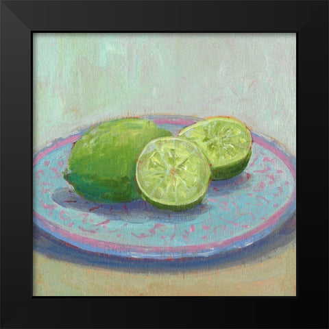 Still Citrus II Black Modern Wood Framed Art Print by Young, Carol
