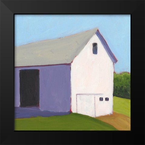 Bucolic Structure I Black Modern Wood Framed Art Print by Young, Carol
