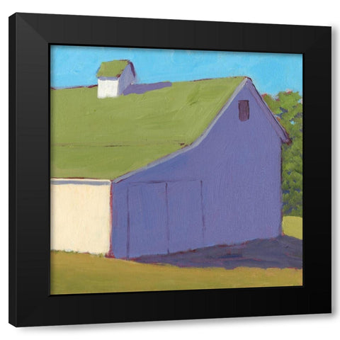 Bucolic Structure II Black Modern Wood Framed Art Print by Young, Carol