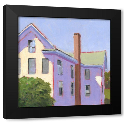 Bucolic Structure IV Black Modern Wood Framed Art Print by Young, Carol