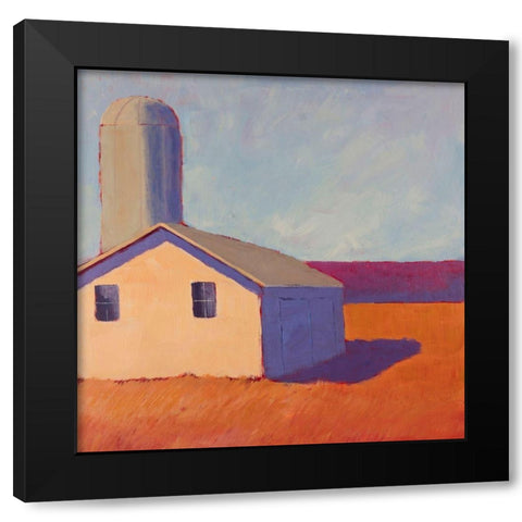 Bucolic Structure VI Black Modern Wood Framed Art Print by Young, Carol