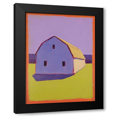 Bucolic Structure X Black Modern Wood Framed Art Print with Double Matting by Young, Carol