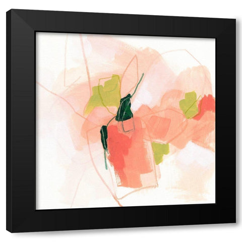 Citrus Facet II Black Modern Wood Framed Art Print by Vess, June Erica