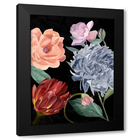 Twilight Blossom II Black Modern Wood Framed Art Print with Double Matting by Warren, Annie