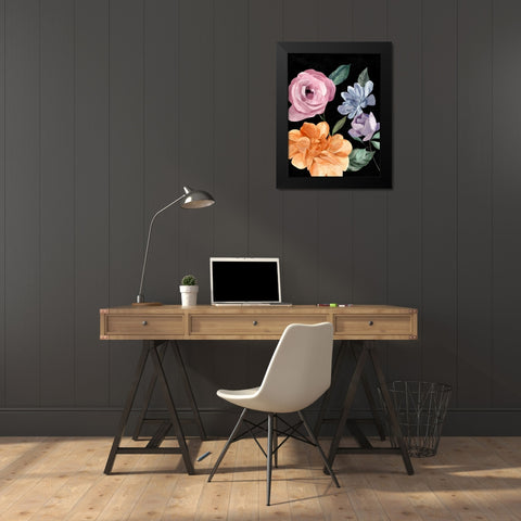 Twilight Blossom III Black Modern Wood Framed Art Print by Warren, Annie