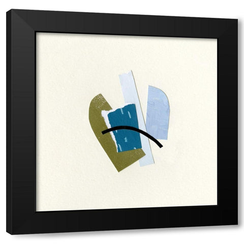 Bits and Pieces IV Black Modern Wood Framed Art Print with Double Matting by Caroline, Emma
