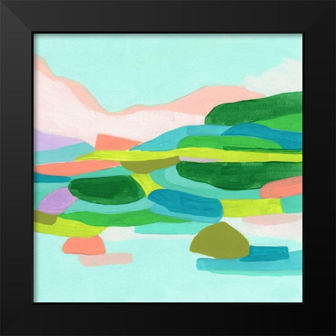 Coastal Confection I Black Modern Wood Framed Art Print by Vess, June Erica