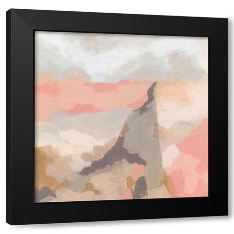 Rose Valley I Black Modern Wood Framed Art Print by Vess, June Erica