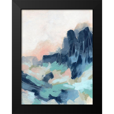 Sunset Surf II Black Modern Wood Framed Art Print by Vess, June Erica