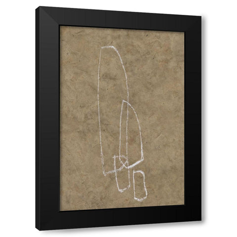 The Runes III Black Modern Wood Framed Art Print with Double Matting by Goldberger, Jennifer