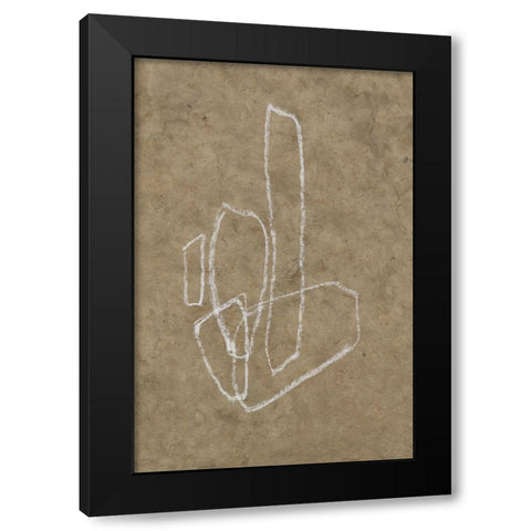 The Runes IV Black Modern Wood Framed Art Print with Double Matting by Goldberger, Jennifer