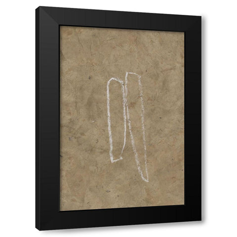 The Runes V Black Modern Wood Framed Art Print with Double Matting by Goldberger, Jennifer