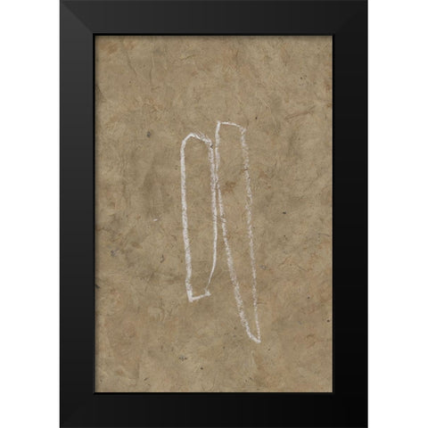 The Runes V Black Modern Wood Framed Art Print by Goldberger, Jennifer