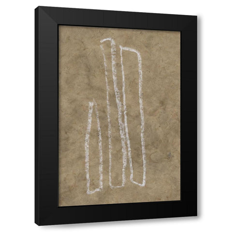 The Runes VI Black Modern Wood Framed Art Print with Double Matting by Goldberger, Jennifer