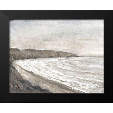 Coastal Shoreline I Black Modern Wood Framed Art Print by OToole, Tim