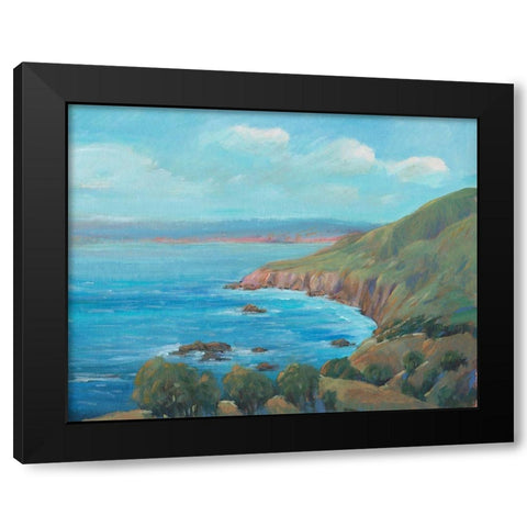 Rocky Coastline I Black Modern Wood Framed Art Print with Double Matting by OToole, Tim