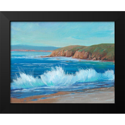 Rocky Coastline II Black Modern Wood Framed Art Print by OToole, Tim