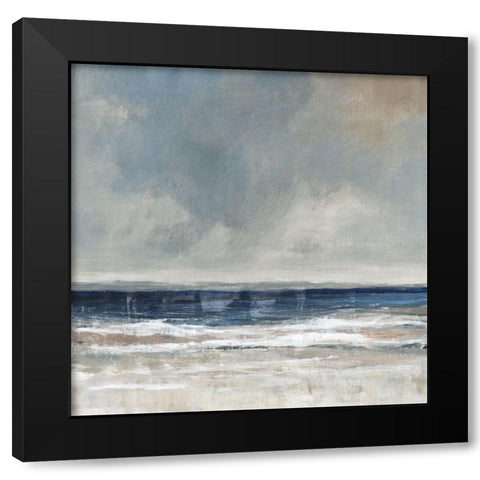 Embellished Distant Land I Black Modern Wood Framed Art Print with Double Matting by OToole, Tim