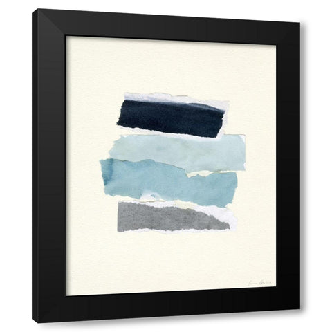 Seaside Color Study III Black Modern Wood Framed Art Print by Caroline, Emma