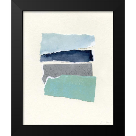 Seaside Color Study IV Black Modern Wood Framed Art Print by Caroline, Emma