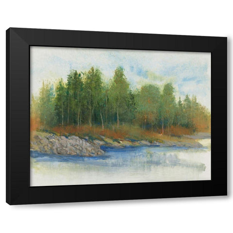 From the Banks I Black Modern Wood Framed Art Print with Double Matting by OToole, Tim