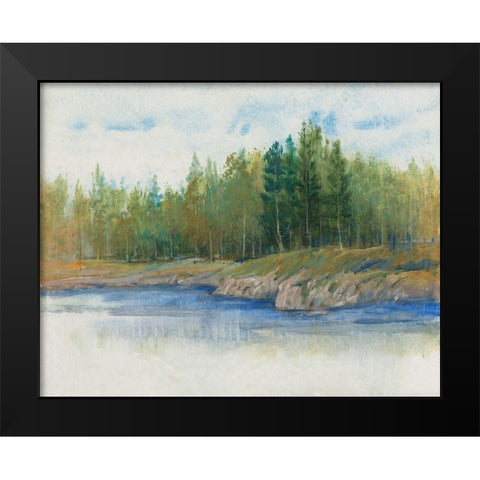 From the Banks II Black Modern Wood Framed Art Print by OToole, Tim