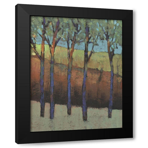 Glimmer in the Forest I Black Modern Wood Framed Art Print with Double Matting by OToole, Tim