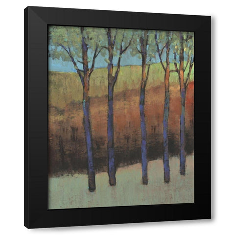 Glimmer in the Forest II Black Modern Wood Framed Art Print with Double Matting by OToole, Tim