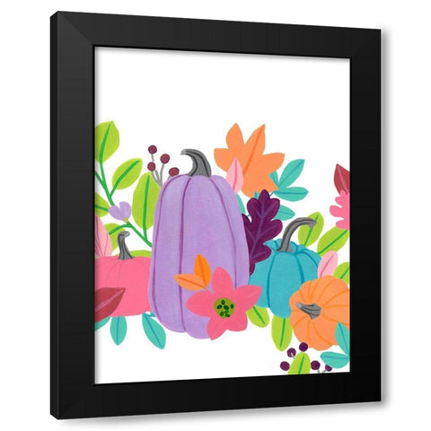 Bright Harvest II Black Modern Wood Framed Art Print by Vess, June Erica