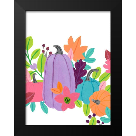 Bright Harvest II Black Modern Wood Framed Art Print by Vess, June Erica