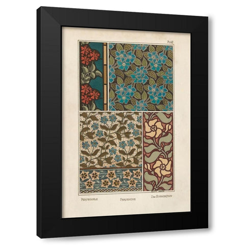 Nouveau Decorative XI Black Modern Wood Framed Art Print by Vision Studio