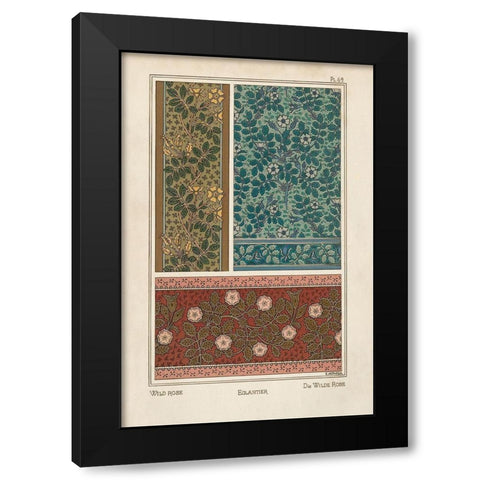 Nouveau Decorative XII Black Modern Wood Framed Art Print with Double Matting by Vision Studio