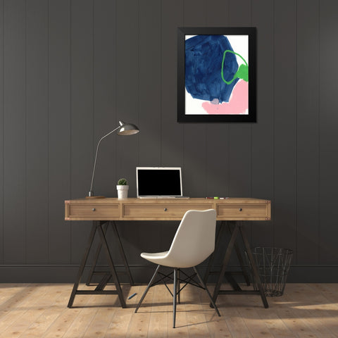 Dream Cycle I Black Modern Wood Framed Art Print by Vess, June Erica