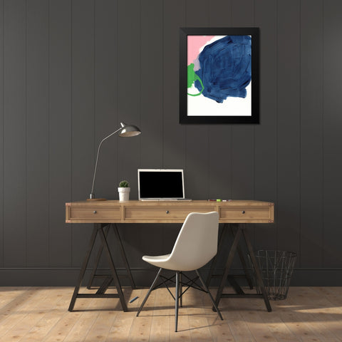 Dream Cycle III Black Modern Wood Framed Art Print by Vess, June Erica