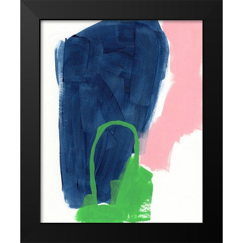 Dream Cycle IV Black Modern Wood Framed Art Print by Vess, June Erica