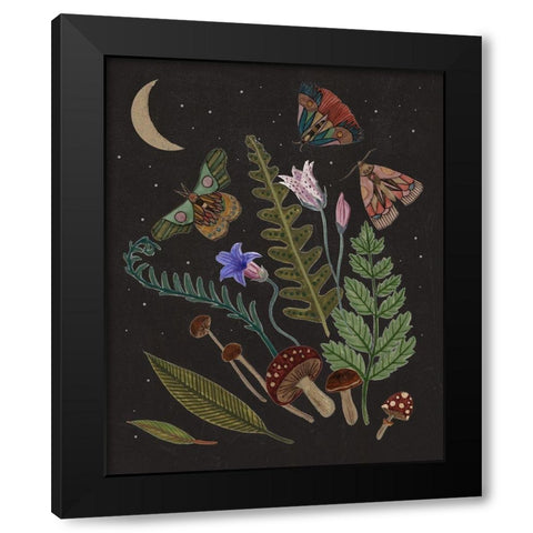 Dark Forest III Black Modern Wood Framed Art Print with Double Matting by Wang, Melissa