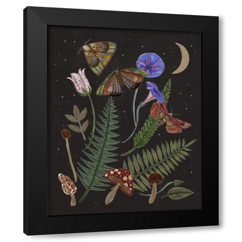 Dark Forest IV Black Modern Wood Framed Art Print with Double Matting by Wang, Melissa