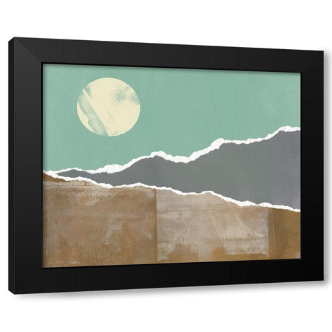 Nevada Nocturn II Black Modern Wood Framed Art Print with Double Matting by Green, Jacob