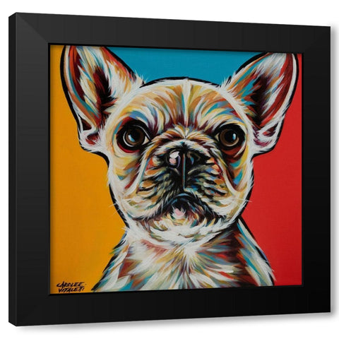 Chroma Dogs II Black Modern Wood Framed Art Print by Vitaletti, Carolee