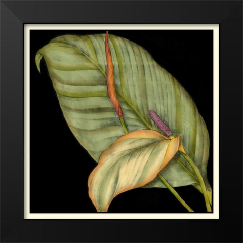 Graphic Tropicals II Black Modern Wood Framed Art Print by Goldberger, Jennifer