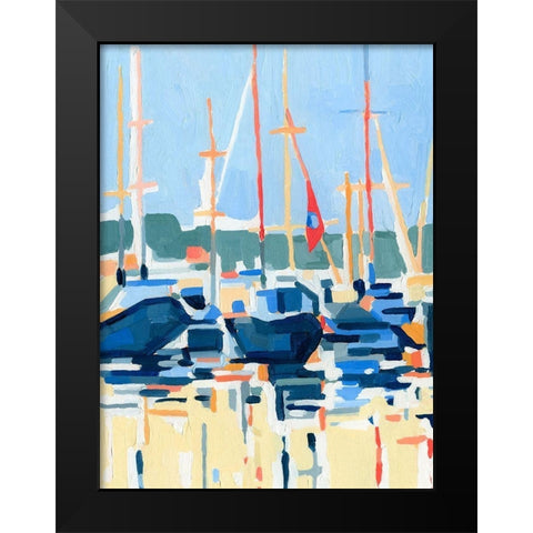 Marina Interpretation I Black Modern Wood Framed Art Print by Caroline, Emma