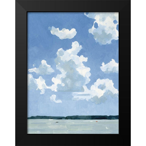 July Lakeside I Black Modern Wood Framed Art Print by Caroline, Emma