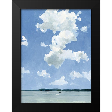 July Lakeside II Black Modern Wood Framed Art Print by Caroline, Emma