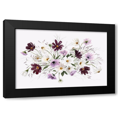 Amethyst Bouquet III Black Modern Wood Framed Art Print by Popp, Grace