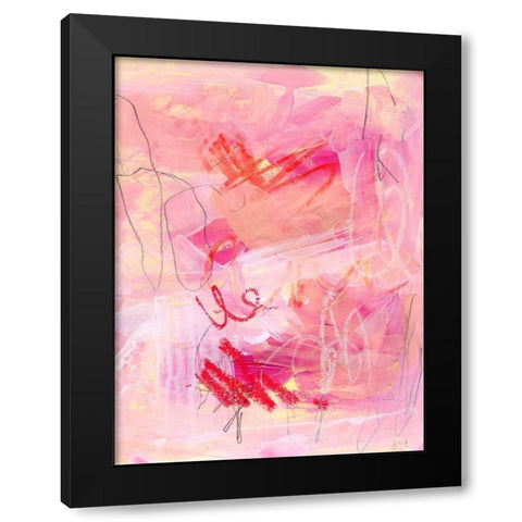 Chroma Pink II Black Modern Wood Framed Art Print by Parker, Jennifer Paxton