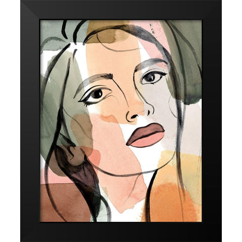 Earthly Angels II Black Modern Wood Framed Art Print by Warren, Annie