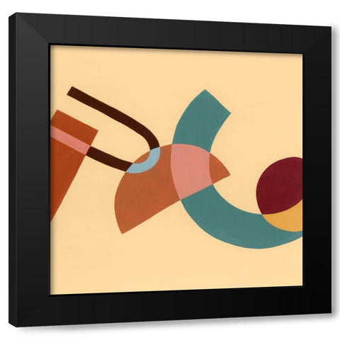 Sunset Tumble I Black Modern Wood Framed Art Print with Double Matting by Popp, Grace