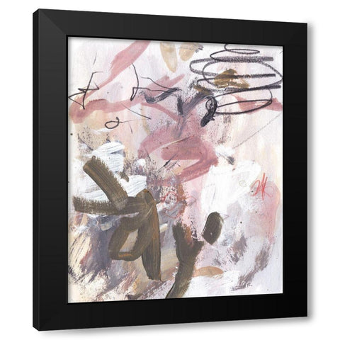 Whispering Dawn IV Black Modern Wood Framed Art Print with Double Matting by Wang, Melissa