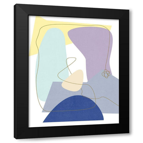 Luminous Bay I Black Modern Wood Framed Art Print with Double Matting by Wang, Melissa