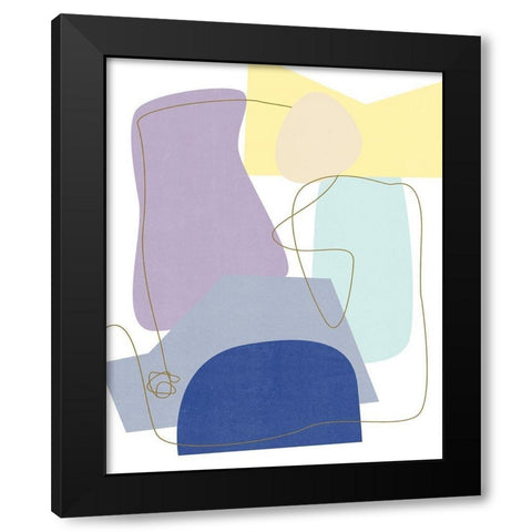 Luminous Bay II Black Modern Wood Framed Art Print with Double Matting by Wang, Melissa